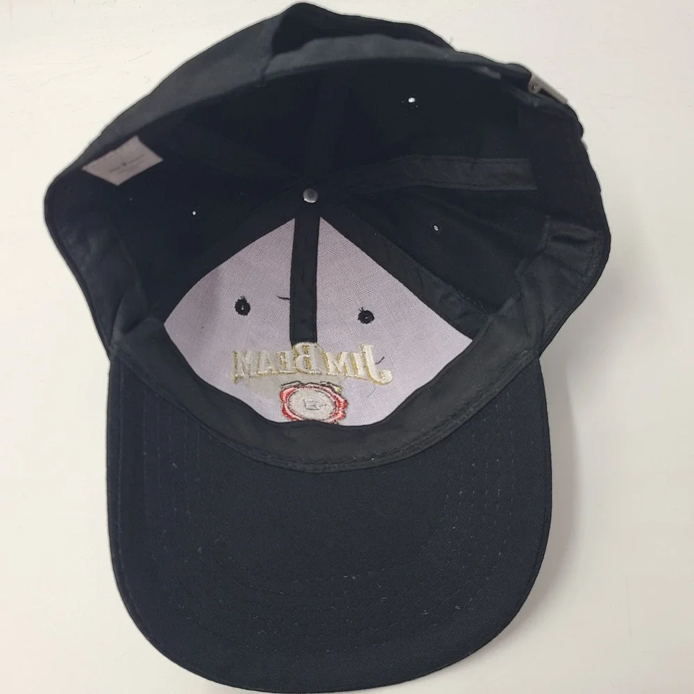 Jim Beam Hat Strapback Black Bourbon Whiskey Advertising Promo Casual Cotton Men